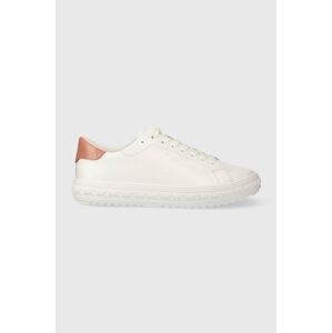 Kožené sneakers boty MICHAEL Michael Kors Grove bílá barva, 43R4GVFS1L