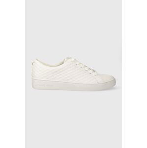 Kožené sneakers boty MICHAEL Michael Kors Keaton bílá barva, 43R4KTFS1L