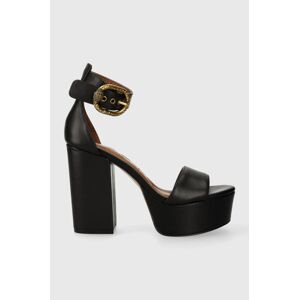 Kožené sandály Kurt Geiger London Langley Mayfair Platform černá barva, 1289500109