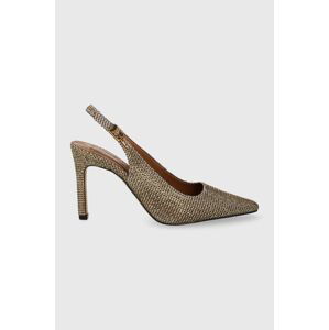 Lodičky Kurt Geiger London Regent 90 Slingback béžová barva, 1292840609