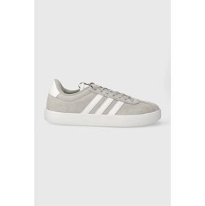 Kožené sneakers boty adidas COURT šedá barva, ID6280
