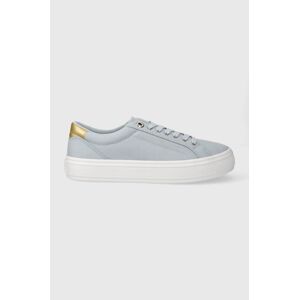 Tenisky Tommy Hilfiger ESSENTIAL VULC CANVAS SNEAKER dámské, FW0FW07682