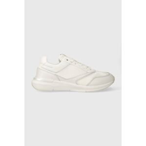 Sneakers boty Calvin Klein FLEXI RUNNER - PEARLIZED bílá barva, HW0HW02041