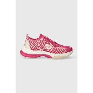Sneakers boty Love Moschino růžová barva, JA15315G1IIZX60A