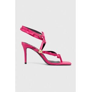 Sandály Versace Jeans Couture Emily růžová barva, 76VA3S74 ZS185 406