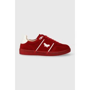 Semišové sneakers boty Weekend Max Mara Pacocolor červená barva, 2415761094600