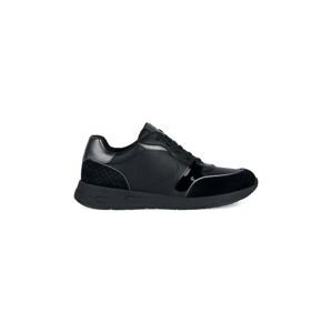 Kožené sneakers boty Geox D BULMYA A černá barva, D36NQA054BSC9999