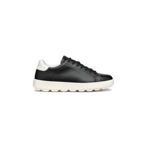 Kožené sneakers boty Geox D SPHERICA ECUB-1 černá barva, D45WEA 0009B C0127