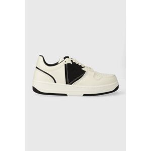 Sneakers boty Guess ANCONA LOW bílá barva, FMPANC LEA12