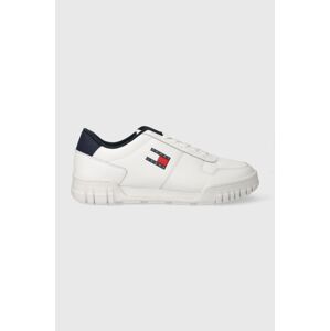 Sneakers boty Tommy Jeans TJM CUPSOLE ESS bílá barva, EM0EM01396