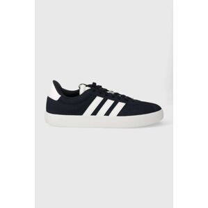 Semišové sneakers boty adidas COURT tmavomodrá barva, ID6275