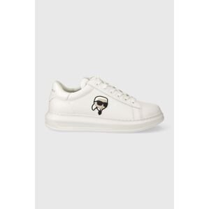 Kožené sneakers boty Karl Lagerfeld KAPRI MENS bílá barva, KL52530N