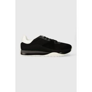 Sneakers boty Calvin Klein LOW TOP LACE UP černá barva, HM0HM01286