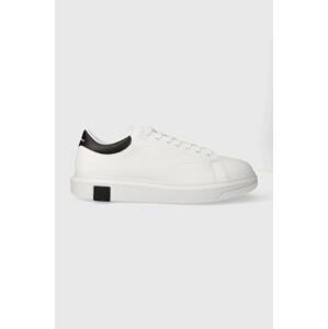 Kožené sneakers boty Armani Exchange bílá barva, XUX123 XV534 K488