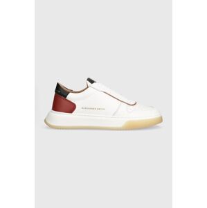 Kožené sneakers boty Alexander Smith Harrow bílá barva, ASAZHWM2801WRD