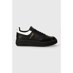 Kožené sneakers boty Steve Madden Flint černá barva, SM12000434