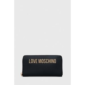 Peněženka Love Moschino černá barva