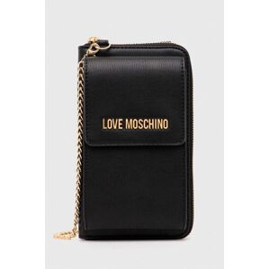 Peněženka Love Moschino černá barva