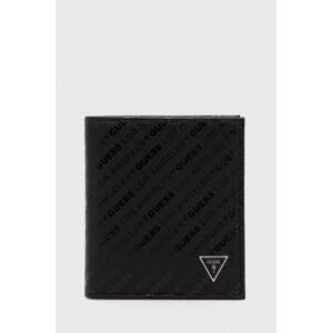 Kožená peněženka Guess VENEZIA černá barva, SMVESA LEA22
