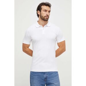 Polo tričko Guess NOLAN bílá barva, M4RP66 KBL51