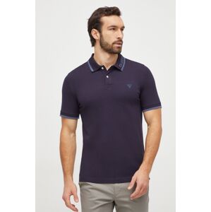 Polo tričko Guess LYLE tmavomodrá barva, s potiskem, M4RP60 K7O64