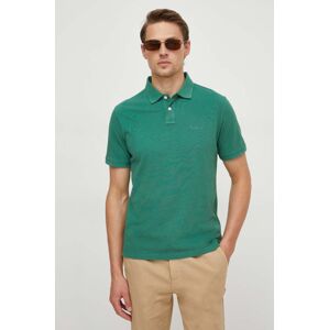 Bavlněné polo tričko Pepe Jeans NEW OLIVER GD zelená barva, PM542099