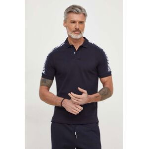 Bavlněné polo tričko Armani Exchange tmavomodrá barva, s aplikací, 3DZFLA ZJM5Z