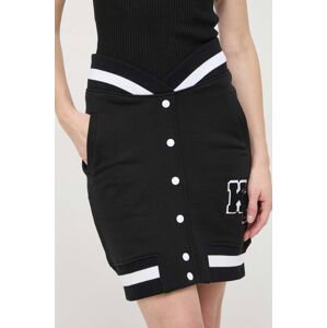 Sukně Karl Lagerfeld černá barva, mini, pouzdrová
