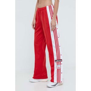 Tepláky adidas Originals Adibreak Pant červená barva, vzorované, IP0620