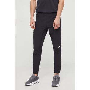 Tréninkové kalhoty adidas Performance D4T černá barva, hladké, IK9724