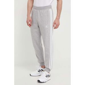 Tepláky adidas Originals 3-Stripes Pant šedá barva, melanžové, IM9318