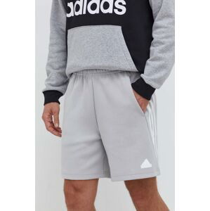 Kraťasy adidas pánské, šedá barva, IR9165