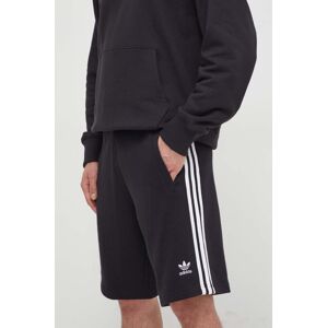 Bavlněné šortky adidas Originals Adicolor 3-Stripes černá barva, IU2337