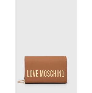 Kabelka Love Moschino hnědá barva