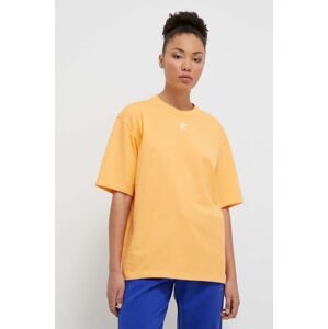 Bavlněné tričko adidas Originals oranžová barva, IR5933