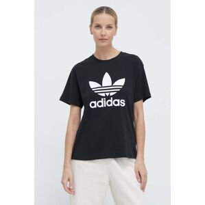 Tričko adidas Originals Trefoil Tee černá barva, IR9533