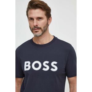 Bavlněné tričko Boss Green s aplikací