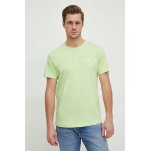 Bavlněné tričko Calvin Klein Jeans zelená barva