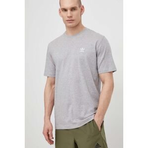 Bavlněné tričko adidas Originals Essential Tee šedá barva, IR9692