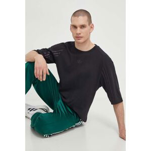 Bavlněné tričko adidas Originals Fashion Raglan Cutline černá barva, IT7445