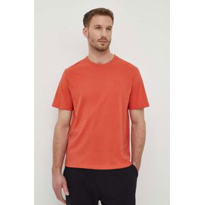 Bavlněné tričko Pepe Jeans Connor oranžová barva