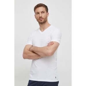 Bavlněné tričko Polo Ralph Lauren 3-pack bílá barva, 714936903