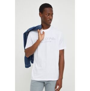 Bavlněné tričko Marc O'Polo 2-pack tmavomodrá barva, s potiskem