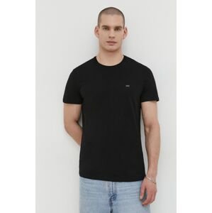 Bavlněné tričko Diesel 3-pack černá barva