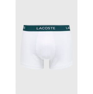 Boxerky Lacoste (3-pak) pánské, bílá barva, 5H3389-NUA