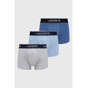 Boxerky Lacoste 3-pack pánské, tmavomodrá barva, 5H3389-NUA