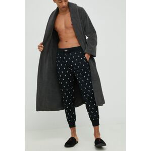 Bavlněné pyžamové kalhoty Polo Ralph Lauren černá barva
