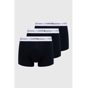 Boxerky Tommy Hilfiger 3-pack pánské, tmavomodrá barva