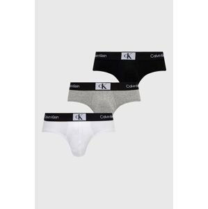 Spodní prádlo Calvin Klein Underwear 3-pack pánské, šedá barva