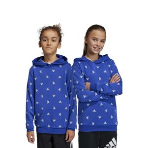 Dětská mikina adidas U BLUV HD s kapucí, vzorovaná